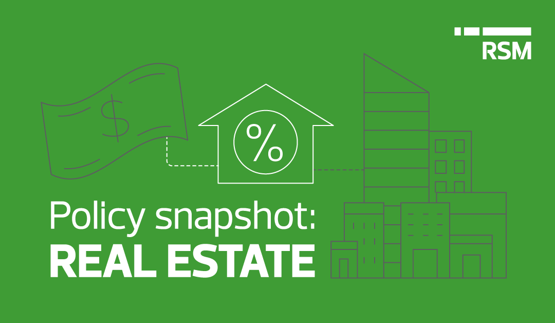 Policy snapshot: Real estate