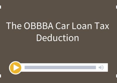 The OBBBA Car Loan Tax Deduction